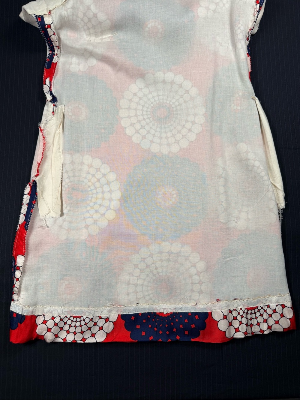 Vintage Mod Floral Geometric Shift Dress - Picture 12 of 16